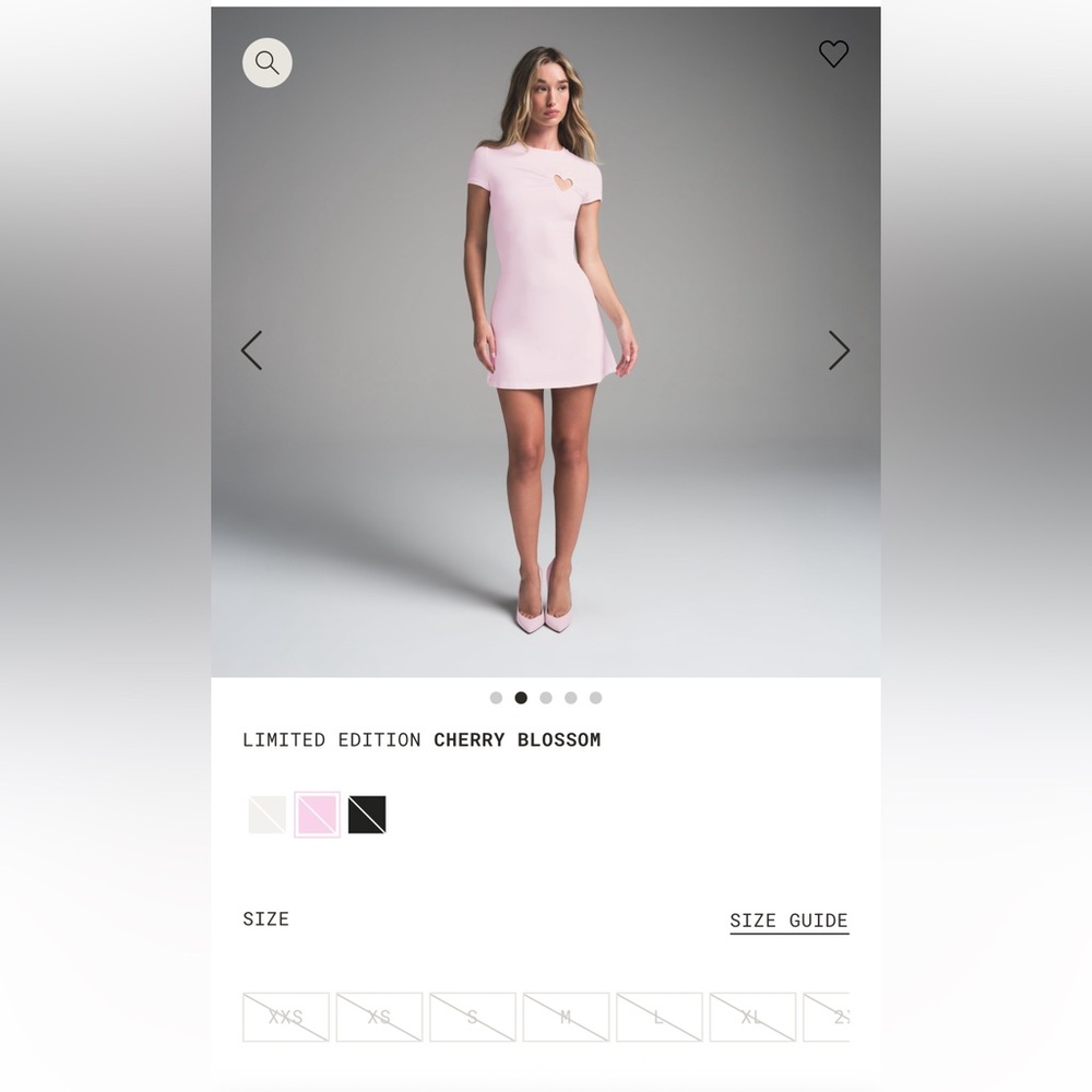 NWT SKIMS Cherry Blossom Heart Dress! limited valentines drop, sold out at skims